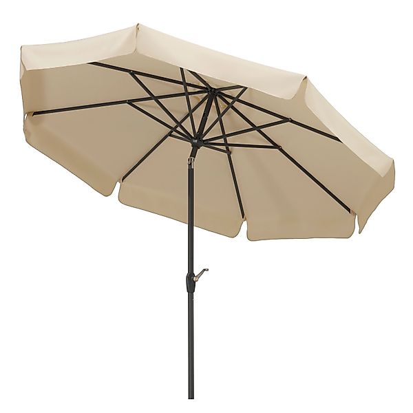Schneider Marktschirm Orlando Ø 270 cm Natur mit Kurbelmechanik günstig online kaufen