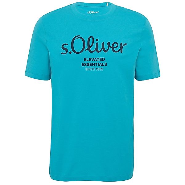 s.Oliver Rundhalsshirt s.Oliver XXL T-Shirt türkisblau günstig online kaufen