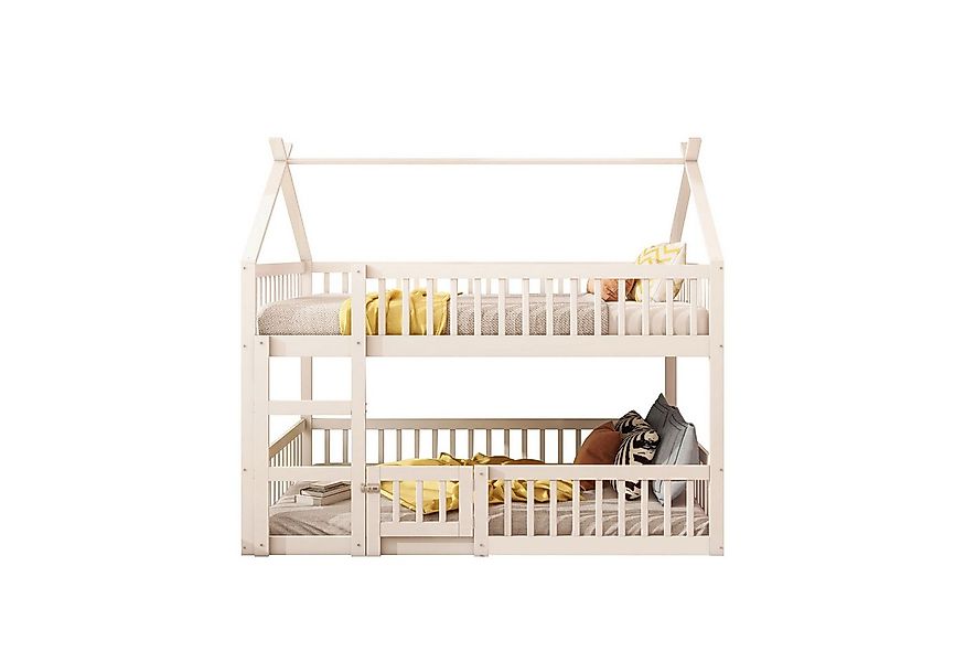 Flieks Etagenbett, Hochbett Kinderbett 140x200cm mit oberem Lattenrost und günstig online kaufen