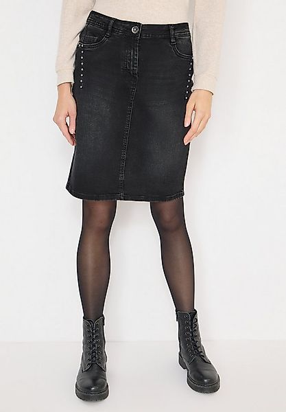 STREET ONE Jeansrock mit dekorativen Nieten günstig online kaufen