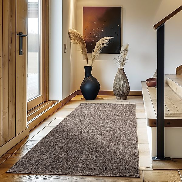 Carpettex Schlingenteppich Unicolor - Einfarbig, Läufer, günstig online kaufen