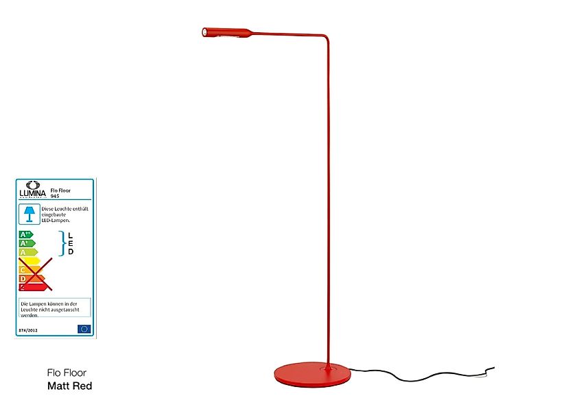FLO Floor Stehlampe rot günstig online kaufen