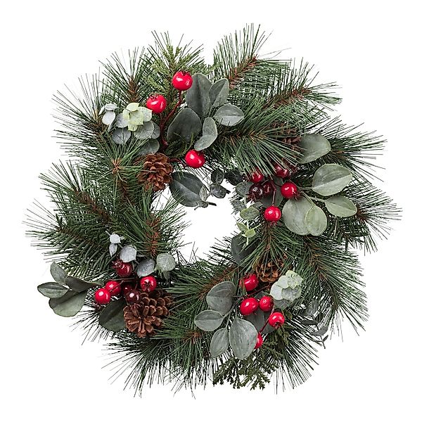 Creativ green Kunstkranz "Tannen-Mix-Kranz" mit Zapfen und Beeren günstig online kaufen