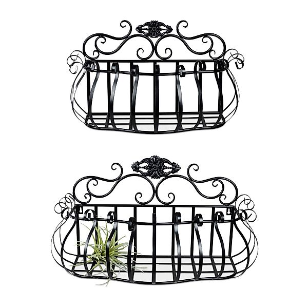 formano Wanddekoobjekt Wandkörbe 2er-Set aus Metall günstig online kaufen
