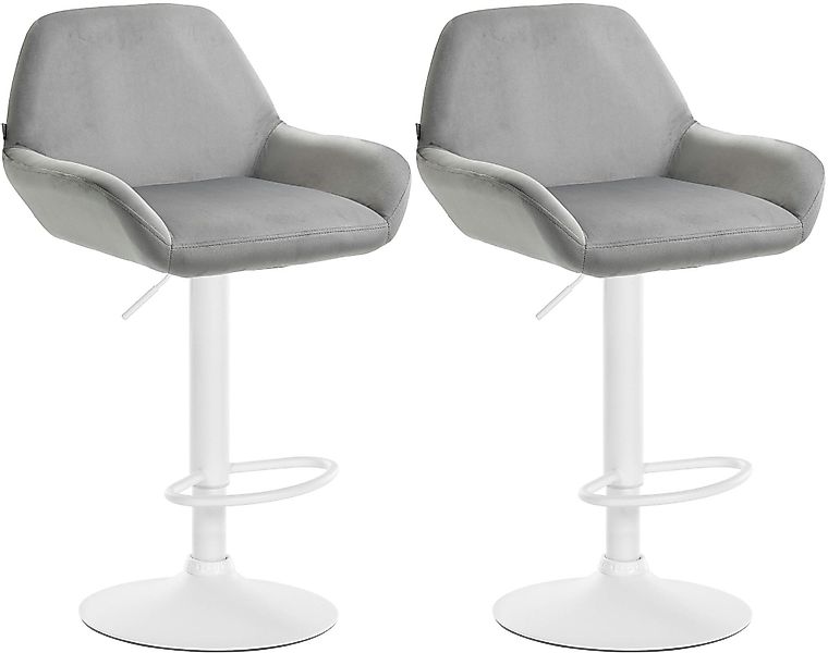 CLP Barhocker Braga Samt (2er Set, günstig online kaufen