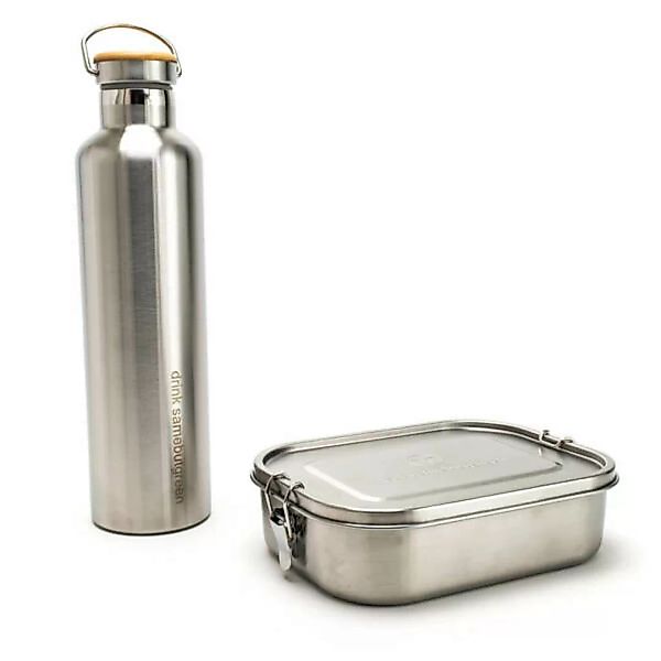 Großes Thermo Set: 1.400 Ml Edelstahl Lunchbox | 1 l Thermo Trinkflasche günstig online kaufen