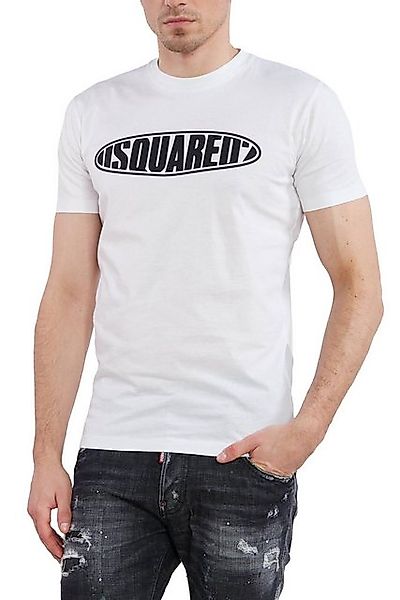 Dsquared2 Print-Shirt Dsquared2 T-Shirt mit Logo-Print Schwarz Herren günstig online kaufen