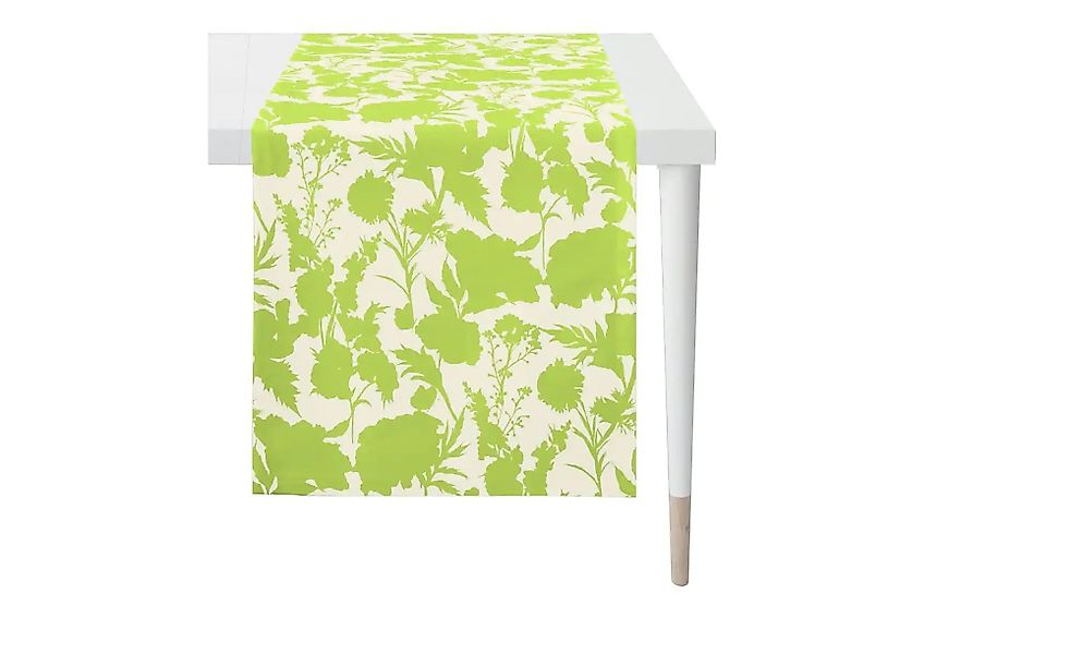 Apelt Läufer   ¦ grün ¦ Baumwollmischgewebe ¦ Maße (cm): B: 48 H: 0,5 Tisch günstig online kaufen