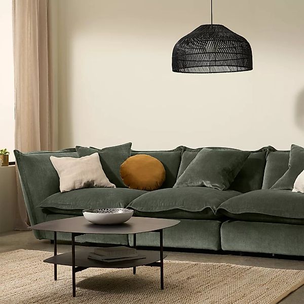 Fernsby Sofa-Eckmodul, Chenille in Fichtengruen - MADE.com günstig online kaufen