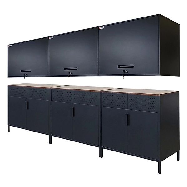 PROREGAL Mega Deal 3x Flügeltürenschrank Lion + 3x Wandschrank Elephant Abs günstig online kaufen