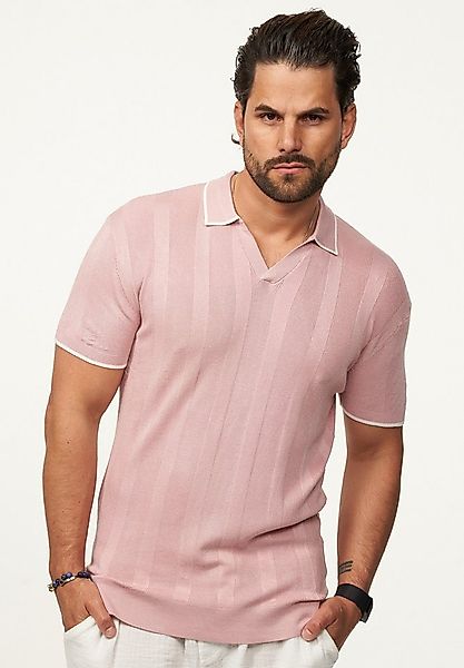 SOULSTAR Poloshirt mit offenem Kragen Herren Kurzarm Strick Polo-Hemd T-Shi günstig online kaufen