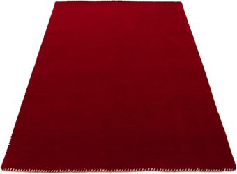 carpetfine Wollteppich "Gabbeh Lola Uni" rechteckig 14 mm Höhe mit natürlic günstig online kaufen