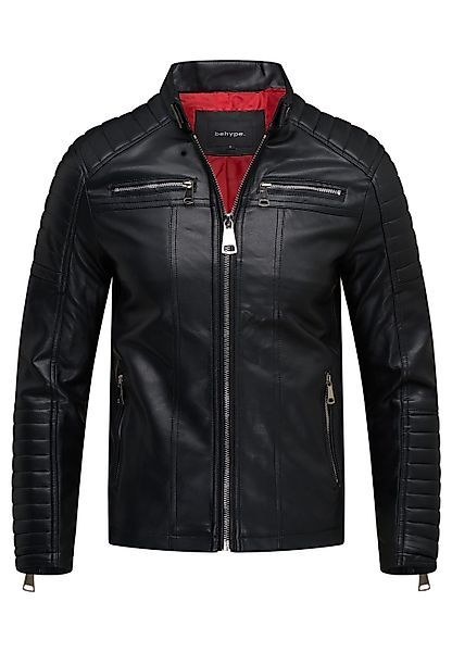 behype Lederimitatjacke BHKILLEEN Übergangsjacke im Biker-Stil günstig online kaufen