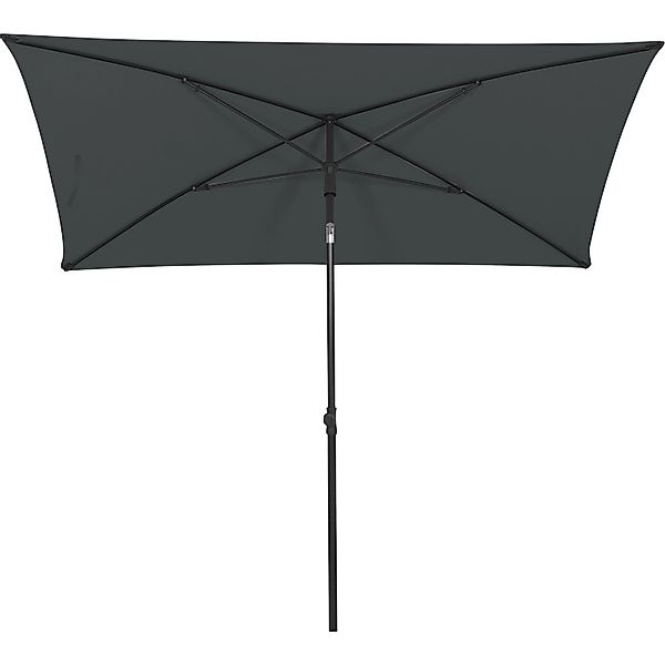 Siena Garden Marktschirm City 210 cm x  140 cm Grau mit Neigungsfunktion günstig online kaufen