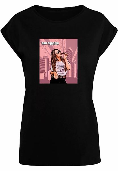 Merchcode T-Shirt "Merchcode Damen Ladies Grand - San Antonio Extended Shou günstig online kaufen