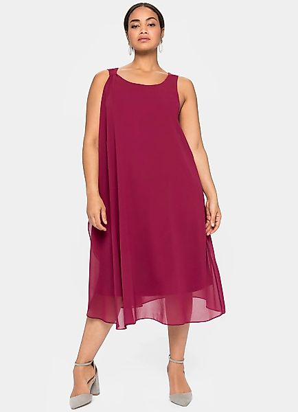 Sheego Chiffonkleid "Kleid" günstig online kaufen