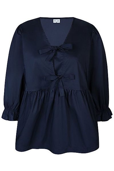 ZE-ZE Nordic Schlupfbluse Bluse Julia navy günstig online kaufen