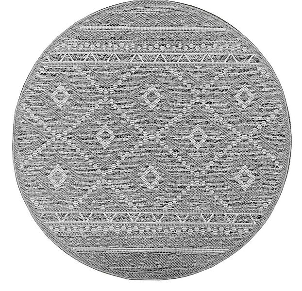 the carpet Teppich »Calgary round«, rund, 1 mm Höhe, moderner robuster In u günstig online kaufen