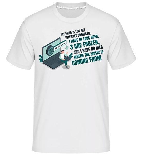 My Mind Like My Internet Browser · Shirtinator Männer T-Shirt günstig online kaufen