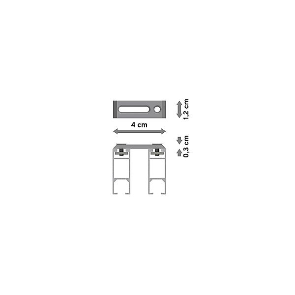 INTERDECO Gardinenstange Smartline Paxo, 2-läufig, 14x35 günstig online kaufen