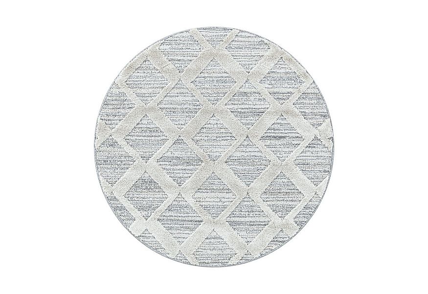 Villa Möbel Hochflor-Teppich Pisaro, Rund, Höhe: 20 mm, Teppich Wohnzimmer günstig online kaufen