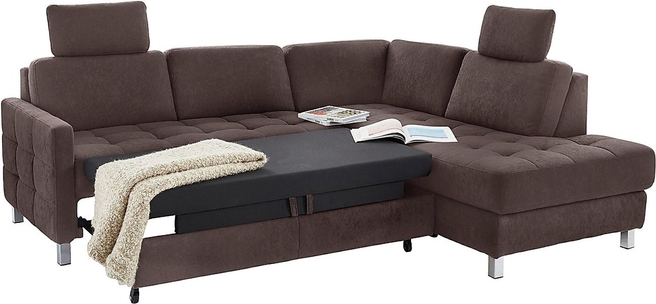 sit&more Ecksofa "Pablo L-Form" wahlweise mit Bettfunktion günstig online kaufen