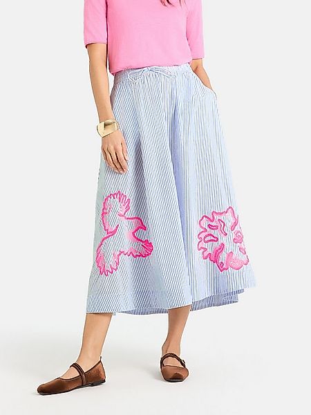 Lieblingsstück Midirock FrankaL mit gestickten Details, Elastikbund günstig online kaufen