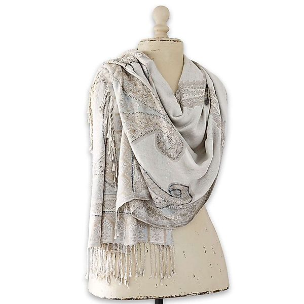 Mirabeau Modeschal Schal Moyra grau/leinen günstig online kaufen