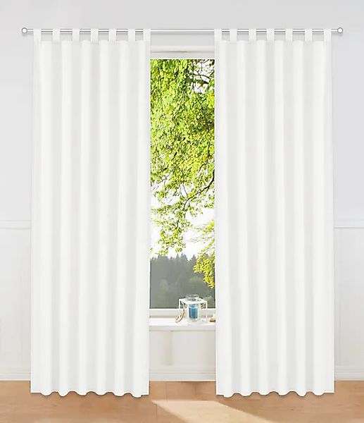my home Vorhang »Raja« Schlaufen 2 Stk. tlg. 2er-Set, Bestseller, einfarbig günstig online kaufen