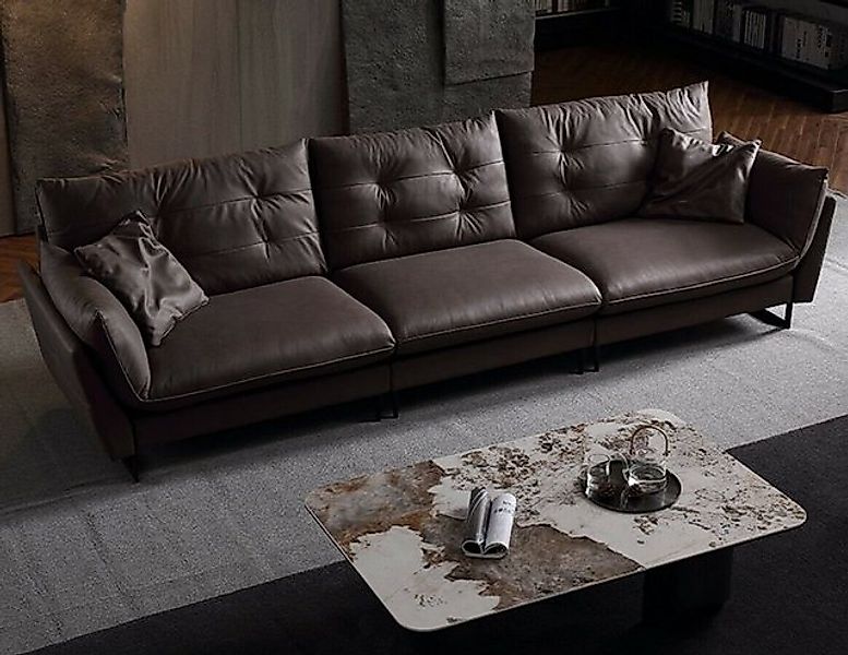 JVmoebel Sofa 4 Sitzer Sofas Kunstleder Couchen big Polster 260cm Möbel Bra günstig online kaufen