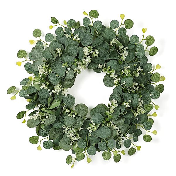 Kunstkranz Eukalyptus-Kranz für die Haustür, Osterkranz günstig online kaufen