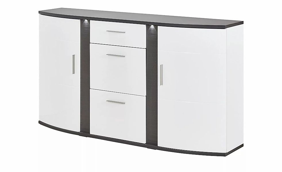 uno Sideboard   Gabbro ¦ weiß ¦ Maße (cm): B: 164 H: 94 T: 41 Kommoden & Si günstig online kaufen