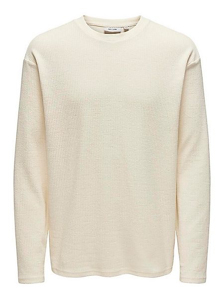 ONLY & SONS Longsleeve Rundhals Regular Fit bequem ONSMORTEN REG LS TEE günstig online kaufen