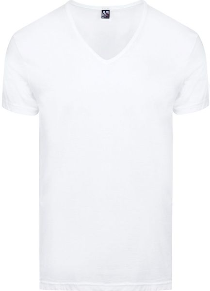 Alan Red  Dean T-Shirt V-Ausschnitt Weiß (2er-Pack) - Größe XL günstig online kaufen