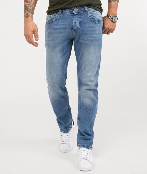 Rock Creek Straight-Jeans Herren Jeans Stonewashed günstig online kaufen