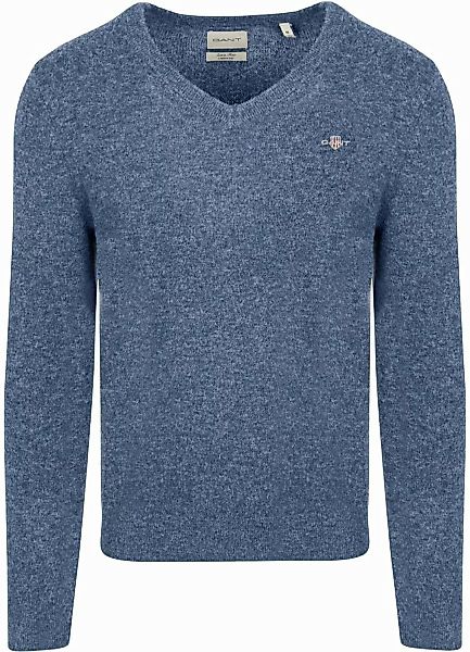 Gant V-Ausschnitt-Pullover 8050274 Herren Pullover aus Lammwolle günstig online kaufen