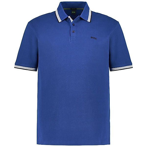 BOSS Poloshirt mit Kontrastdetails Farbe dunkelblau Größe: 6XL günstig online kaufen