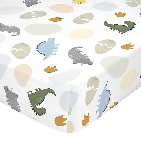 Happynois | Kinder-Spannbettlaken Happy Dino günstig online kaufen