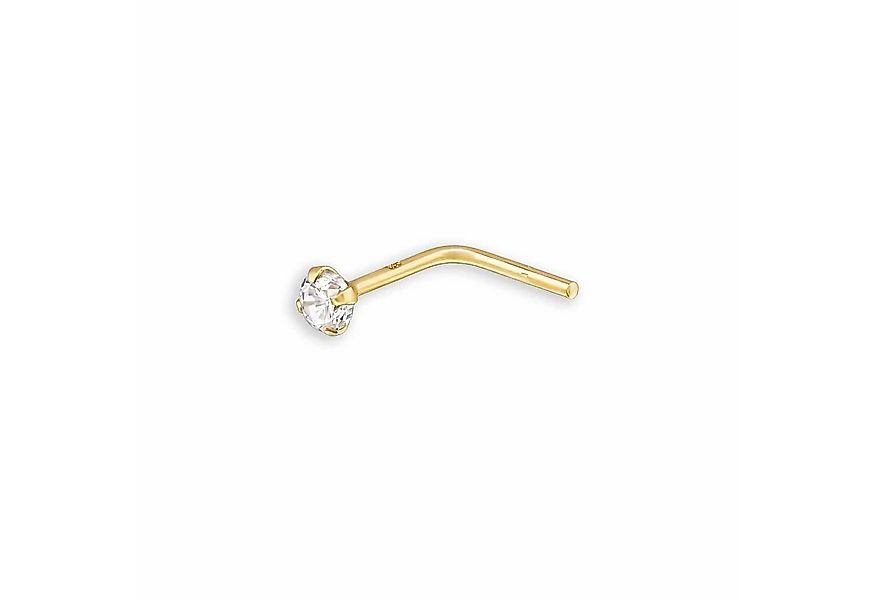 Monkimau Nasenpiercing 14K Gold Nasenstecker 2mm Zirkonia Nasenschmuck Dame günstig online kaufen