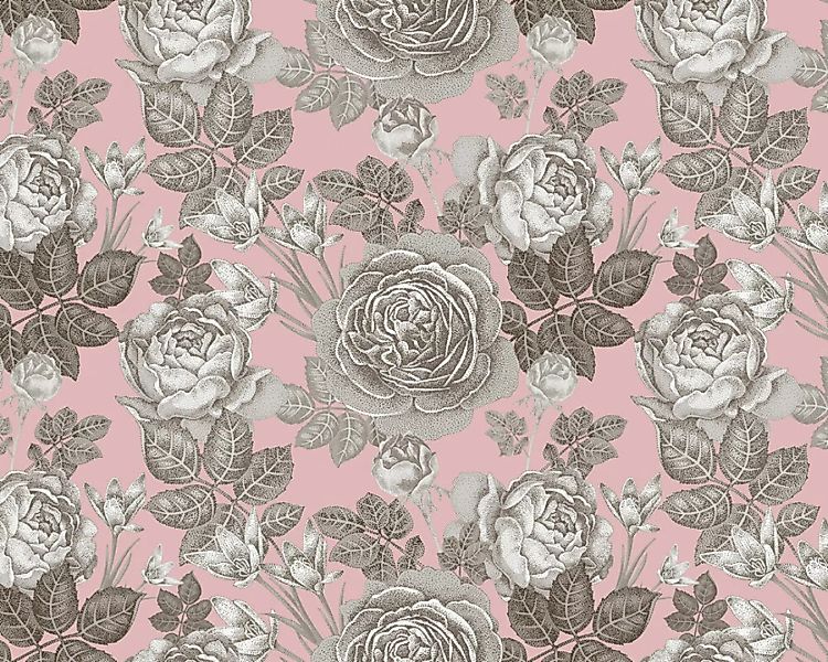 Fototapete "Roses Pink" 4,00x2,50 m / Strukturvlies Klassik günstig online kaufen