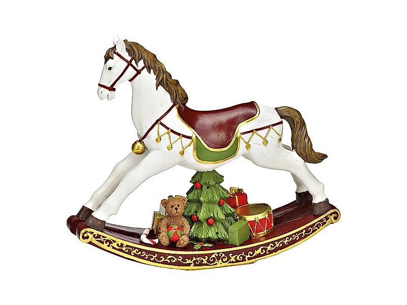 Interdesign24 Weihnachtsfigur Schaukelpferd, 30 cm Bunt günstig online kaufen