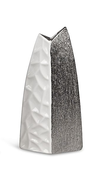 formano Tischvase Tischvase White Silver Relief, günstig online kaufen