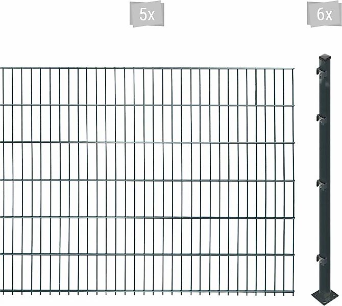 Arvotec Doppelstabmattenzaun "ESSENTIAL 123 zum Aufschrauben", Zaunhöhe 123 günstig online kaufen