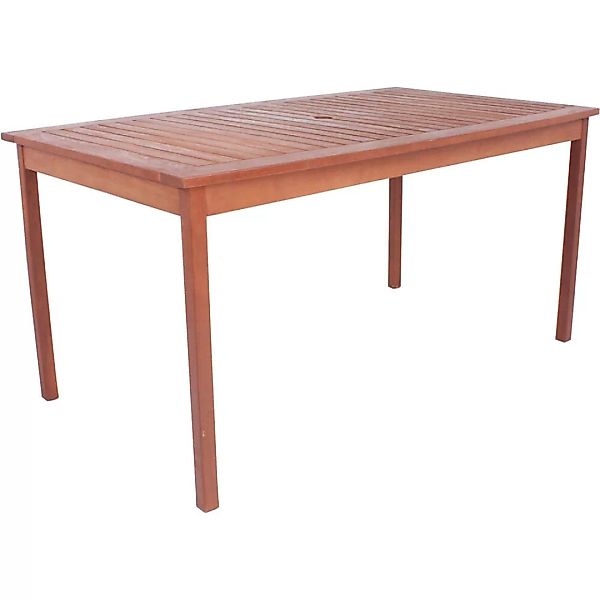 Terrassen Tisch aus Eukalyptus GARDA-120 in braun, B/H/T: ca. 150/73/90 cm günstig online kaufen