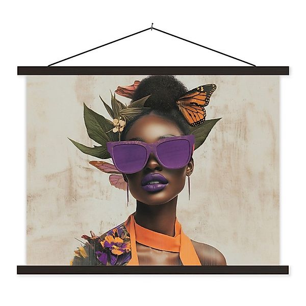 MuchoWow Poster Frau - Sonnenbrille - günstig online kaufen