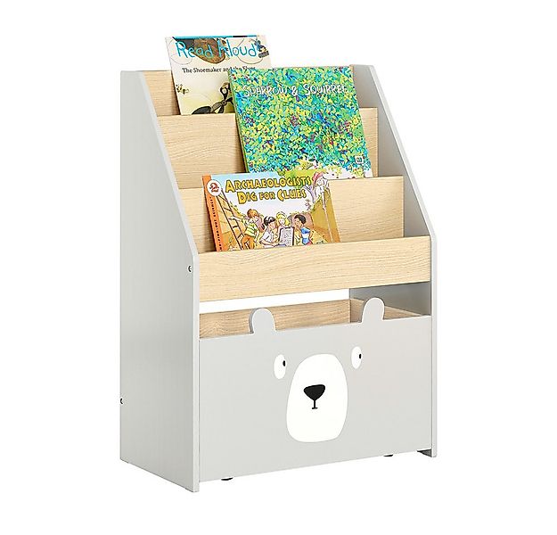 SoBuy Bücherregal KMB104, mit 3 Ablagefächern und Einer herausnehmbaren Spi günstig online kaufen