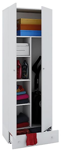 VCM Mehrzweckschrank Holz Besenschrank Staubsauger Putzschrank günstig online kaufen