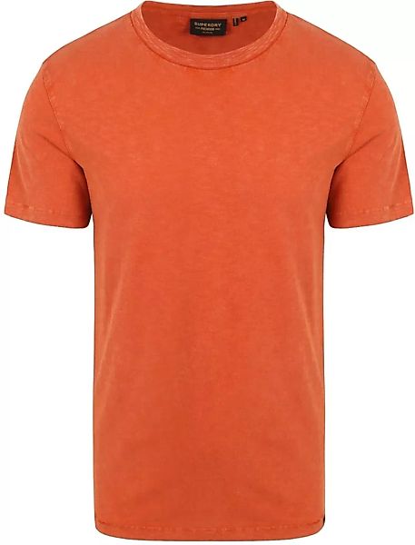 Superdry Slub T Shirt Melange Orange - Größe 3XL günstig online kaufen