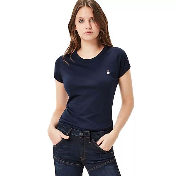 G-star Eyben Slim Round Neck Kurzarm T-shirt 3XS Sartho Blue günstig online kaufen