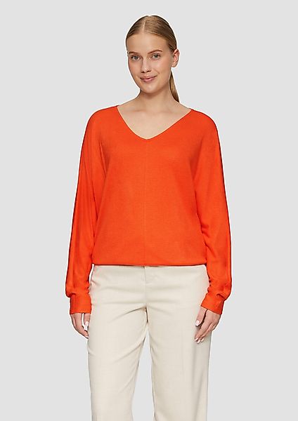s.Oliver Langarmshirt Langarmshirt mit Fledermausärmeln und günstig online kaufen